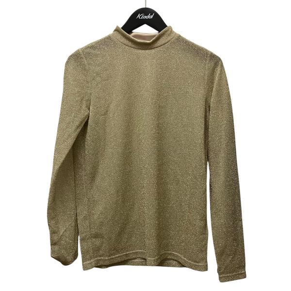 アメリ AMERI ラメハイネックカットソー ゴールド サイズ：不明