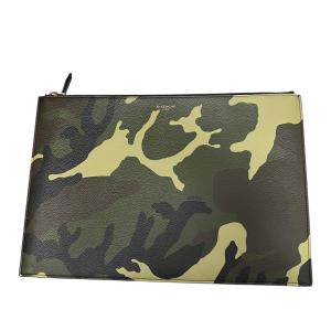 GIVENCHY カモ柄クラッチバッグ オリーブ サイズ：ONE SIZE (EC)