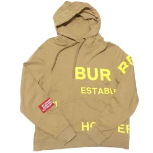 バーバリー BURBERRY 20AW ホースフェリープリント オーバーサイズ フーディーパーカー スウェット ベージュ サイズ：M｜kindal