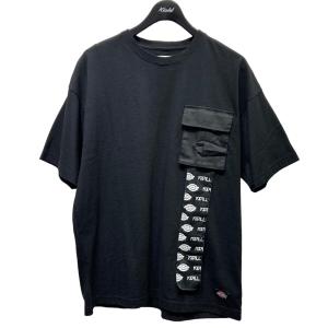 KIDILL ×Dickies BODY OBSOLETE BLACK T-SHIRT Tシャツ KL538 ブラック サイズ：44 (梅田クロス茶屋町店)｜kindal