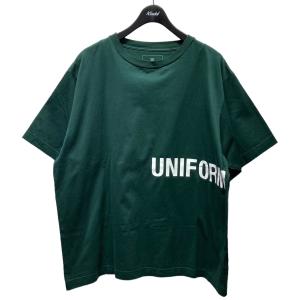 【値下げ】UNIFORM　EXPERIMENT 22SS　AUTHENTIC WIDE TEE　Tシャツ　UE-220052 グリーン サイズ：4 (EC)｜kindal