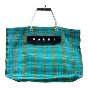 【値下げ】MARNI MARNI MARKET STRIPE BAG ハンドバッグ グリーン (EC)｜kindal