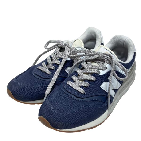 【値下げ】NEW BALANCE CM997HHE　スニーカー ネイビー サイズ：24．5ｃｍ (E...