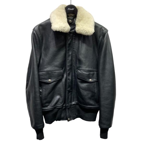 ショット SCHOTT ×Ron Herman LEATHER BOMBER FLIGHT レザージ...