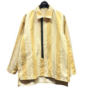 セモー semoh 22SS　Zip Jacket　ストライプ　ジップジャケット　21-6-04 イエロー サイズ：3｜kindal