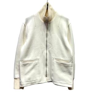 イレニダ IRENISA 21AW HIGH NECKED JERSEY BLOUSON ジップアップジャケット H-21FW-J008 アイボリー｜kindal