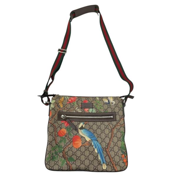【値下げ】GUCCI GGスプリーム バード シェリーライン ティアン ショルダーバッグ (広島パル...