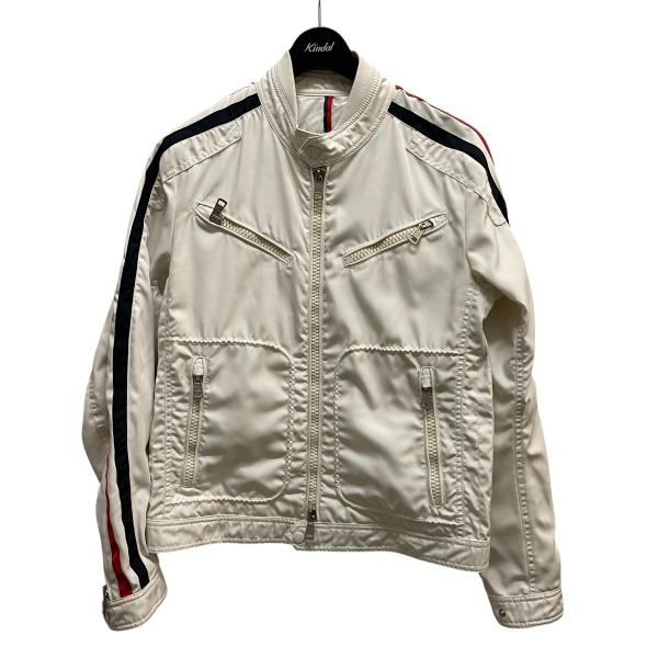 モンクレール MONCLER ライダースジャケット 101-092-40069-50 ホワイト サイ...