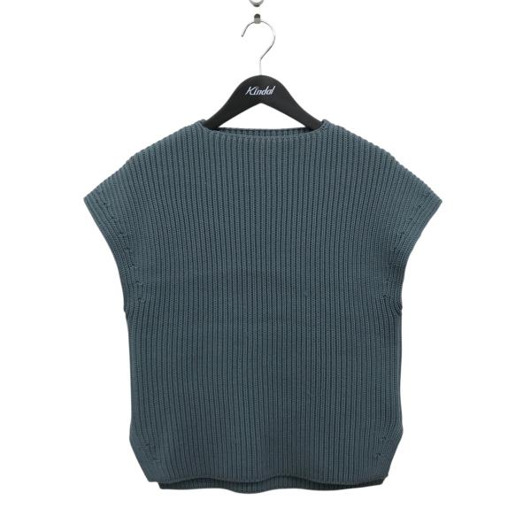 【値下げ】AURALEE SUPER FINE WOOL HEAVY RIB KNIT VEST ニ...