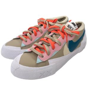 【値下げ】SACAI×KAWS×NIKE 「BLAZER LOW／SACAI／KAWS」ローカットスニーカー リード×ブライトスプルース×ホワイト サイズ：27．5cm (EC)｜kindal