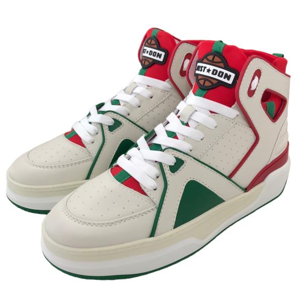 【値下げ】JUST★DON 「BASKETBALL JD1／SHOES」ハイカットスニーカー ホワイ...