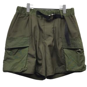 サカイ sacai 22SS「Suiting Mix Shorts」 ミックスショーツ 22-02675M オリーブ サイズ：2｜kindal