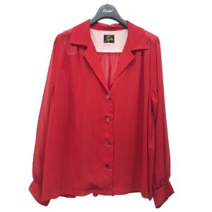 ニードルス Needles 「Gathered Blouse」 ギャザードブラウス IN139 レッド サイズ：2｜kindal