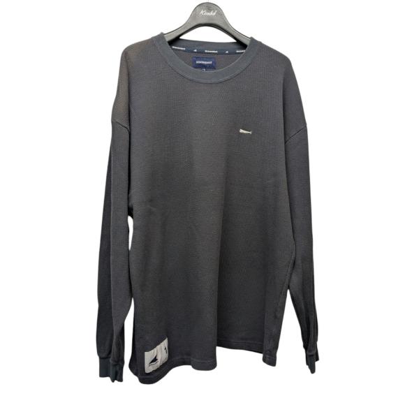 ディセンダント DESCENDANT GAUFRE WAFFLE LS ロゴサーマルカットソー チャ...