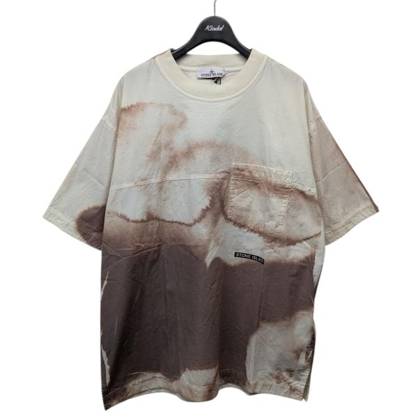 【値下げ】STONE ISLAND 「TYE DYE T-SHIRT」タイダイTシャツ ブラウン サ...