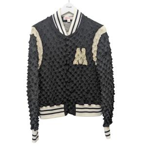 【値下げ】MASU 22AW「SPIKY STADIUM JACKET」スパイキースタジアムジャケット MVFW-BL0122 ブラック サイズ：48
