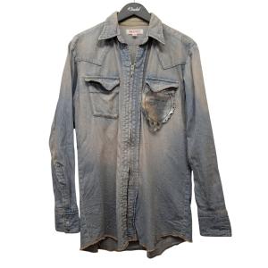 エムエーエスユー MASU 24SS MASUBOYS WESTERN SHIRT デニムウエスタンシャツ MBSS-SH0324 インディゴ サイ
