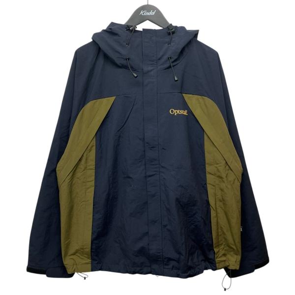 【値下げ】Optstuff 「SHELL PARKA」シェルパーカー ネイビー×オリーブ サイズ：X...
