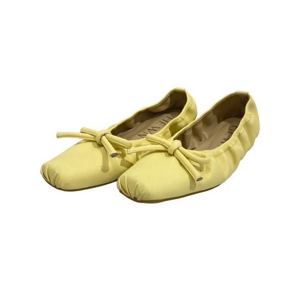 【値下げ】HEWN Sq gather ballet flats フラットバレエシューズ イエロー ...