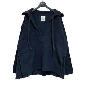 サードマガジン THIRD MAGAZINE レースアップボーダーニットプル  