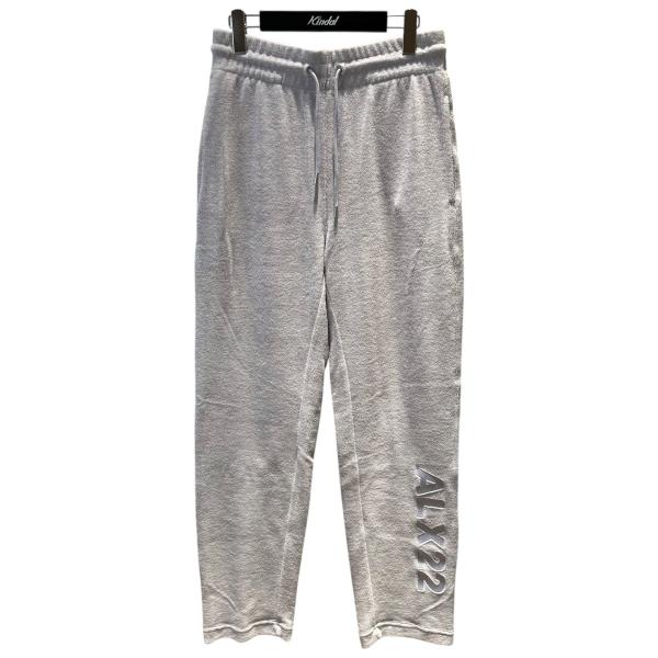 アリクス 1017 ALYX 9SM 裾ロゴ刺繍 パイル地スウェットパンツ ラベンダー サイズ：S