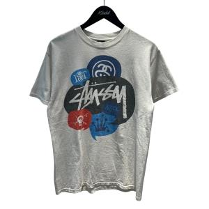 ステューシー stussy プリントTシャツ ホワイト サイズ：M