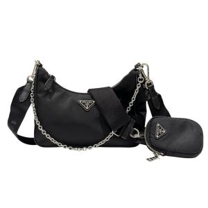 プラダ PRADA Re-Edition 2005 Re-Nylonショルダーバッグ 1BH204 ブラック