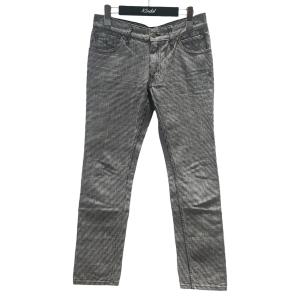 グッチ GUCCI ハウンドトゥースチェック チェックパンツ 171641 グレー×ブラック サイズ：44