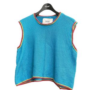 ボーディ BODE 「TREEHOUSE KNIT TANK」 ニットベスト ブルー サイズ：XS／S｜kindal