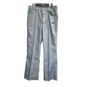 【値下げ】Needles 「Boot Cut Jean Poly Twill」 ブーツカットパンツ ライトグレー サイズ：S (EC)