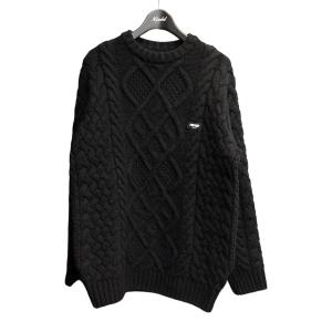 パレス PALACE 「CABLE KNIT」 ケーブルニット ブラック サイズ：S｜kindal