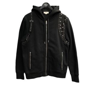 アレキサンダーマックイーン ALEXANDER McQUEEN 22SS スタッズジップパーカー 575470 ブラック サイズ：M｜kindal