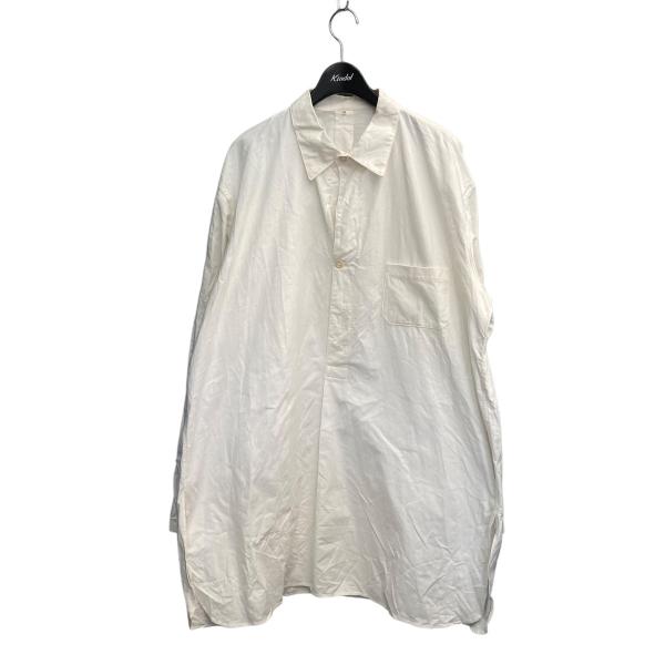 【値下げ】USED ユーロヴィンテージ グランパシャツ レギュラーカラーシャツ ホワイト サイズ：4...