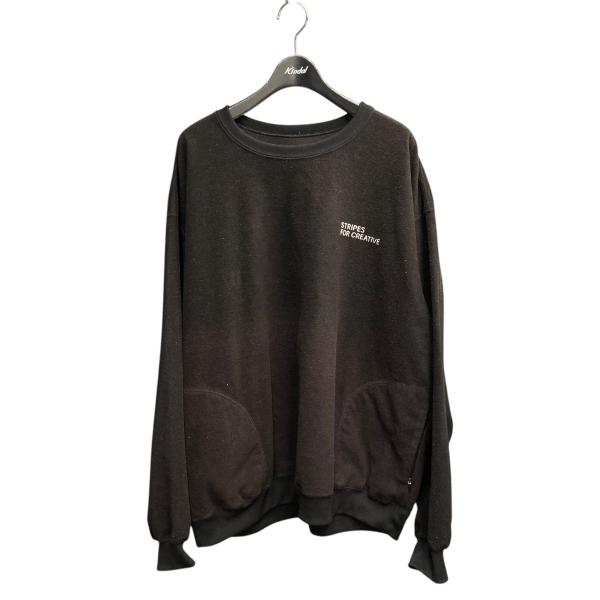 【値下げ】Stripes For Creative スウェット ブラック サイズ：L (EC)