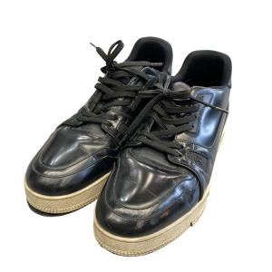 LOUIS VUITTON LVトレイナー ローカットスニーカー BM0280 ブラック サイズ：8 1/2 (EC)