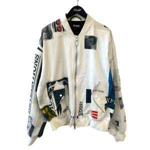 ラフシモンズ RAF SIMONS 03SS Peter De Potter MA-1 ボンバージャケット ホワイト サイズ：46