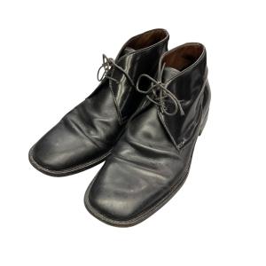 プラダ PRADA チャッカーブーツ ブラック サイズ：8 1/2