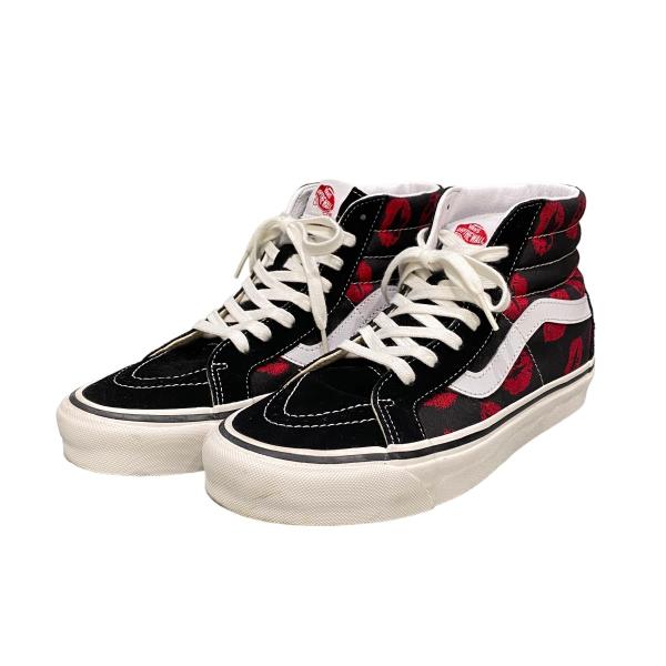 バンズ VANS リップ柄 SK8-HI ハイカットスニーカー ブラック サイズ：26．5