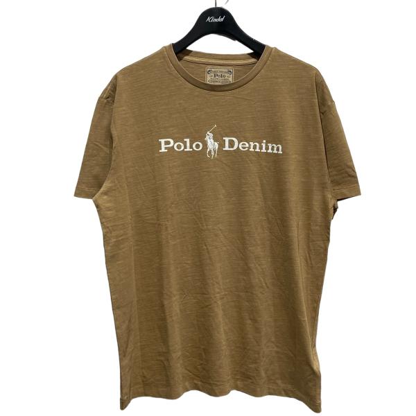 ポロラルフローレン POLO RALPH LAUREN ロゴプリントTシャツ ブラウン サイズ：M