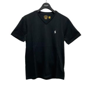 ポロラルフローレン POLO RALPH LAUREN ワンポイントVネックTシャツ ブラック サイズ：S｜kindal