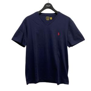 ポロラルフローレン POLO RALPH LAUREN ワンポイントVネックTシャツ ネイビー サイズ：L｜kindal