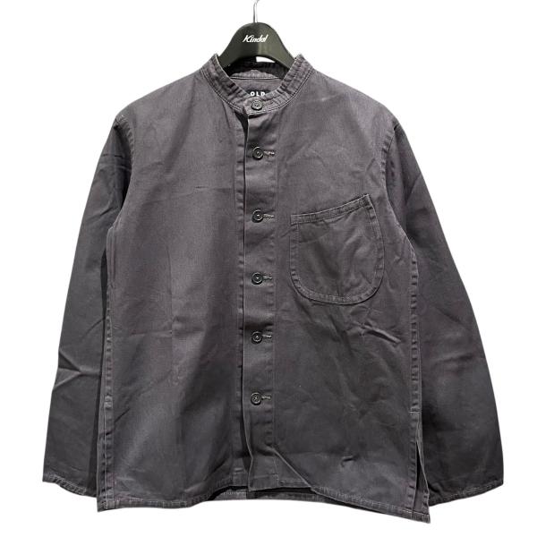 オールドタウン OLD TOWN ノーカラーシャツジャケット グレー サイズ：S