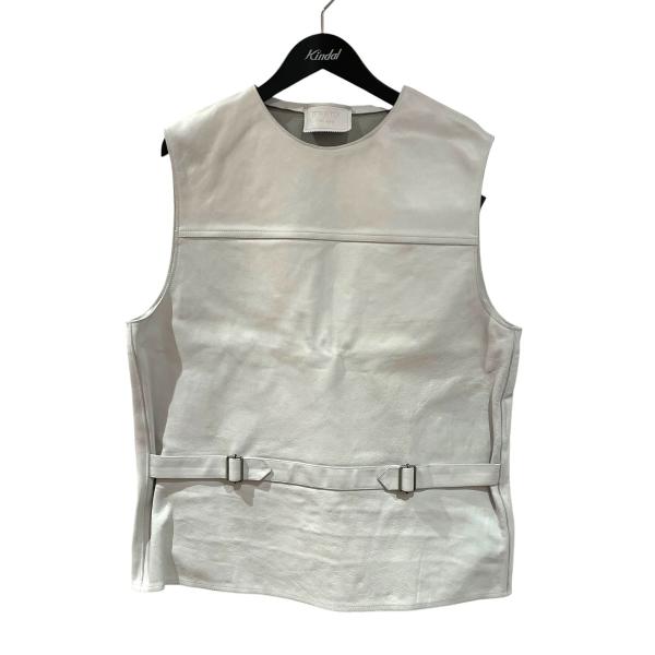 【値下げ】PRADA 23SS レザーベスト UPC194 S231 12NF ホワイト サイズ：5...