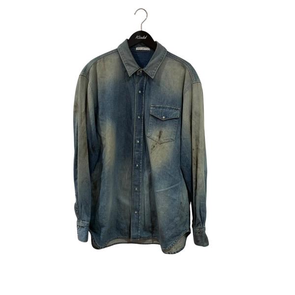 【値下げ】uniform experiment デニムシャツ UE-242041 ブルー サイズ：2...