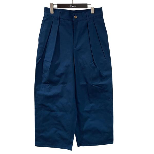 【値下げ】DIGAWEL 2 Intuck Pants ワイドパンツ DWUB022 ブルー サイズ...
