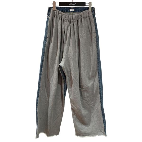 アンスクリア INSCRIRE 25AW Hybride Sweat Denim Pants デニム...