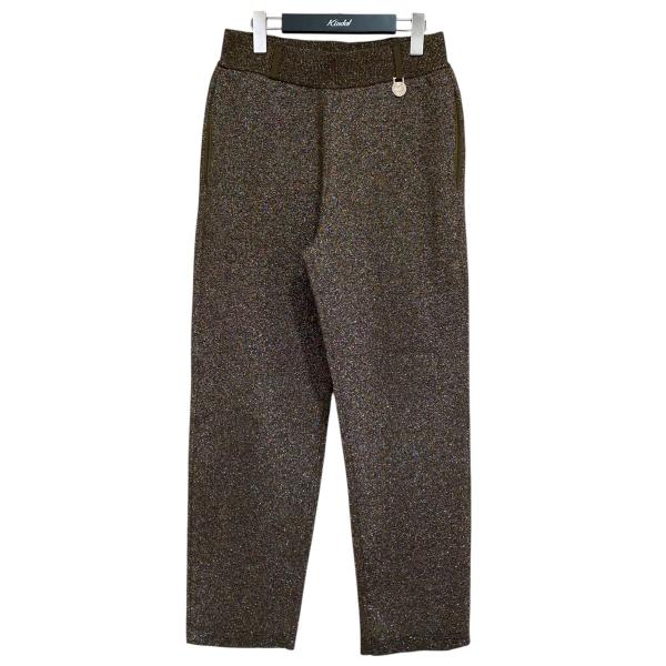 【値下げ】XANDER ZHOU ラメパンツ ブラウン サイズ：44 (なんばウォーク店)