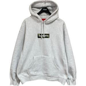 シュプリーム Supreme Box Logo Hooded Sweatshirt Camo グレー サイズ：L