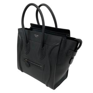セリーヌ CELINE ラゲージ マイクロショッパー トートバッグ ブラック