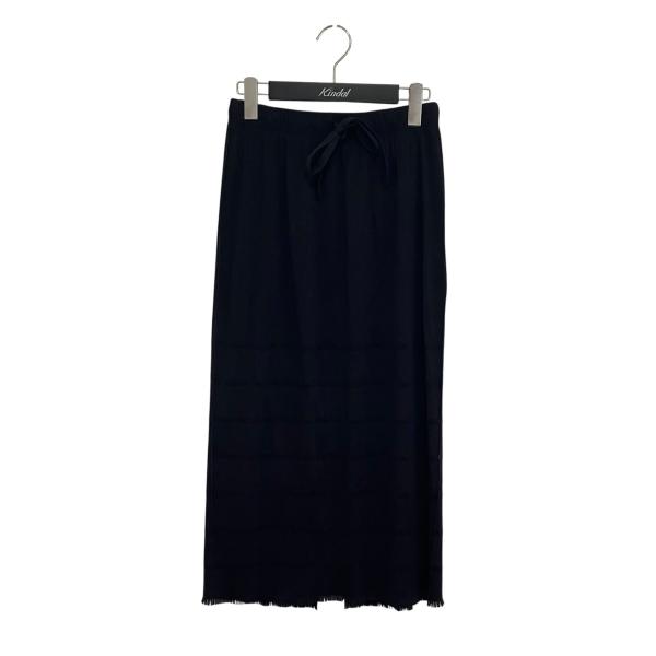 【値下げ】PLEATS PLEASE パンチング切替スカート スカート PP55LG911 ブラック...